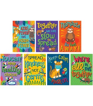One World Happy and Healthy Poster Set