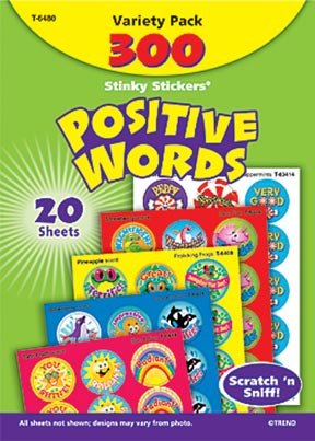 Positive Words Scratch 'n Sniff Stinky Stickers Variety Pack