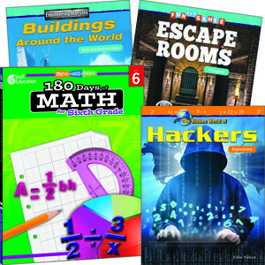 Learn-at-Home: Explore Math Bundle Grade 6: 4-Book Set