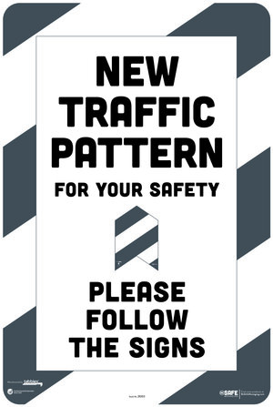 Carpet Only Decals, New Traffic Pattern - 1 wall & 6 carpet
