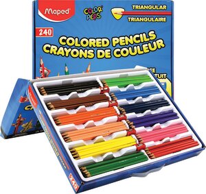 Maped® Triangular Colored Pencils - School Pack