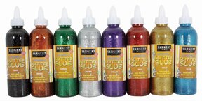 8 oz. Washable Glitter Glue 8-Color Set