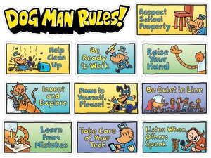 Dog Man Class Rules Mini Bulletin Board Set