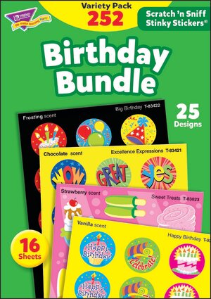 Trend Stinky Stickers® Extra Value Pack, Birthday Bundle