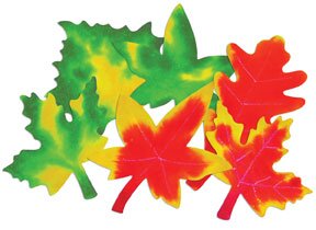 Color Diffusing Paper Leaves
