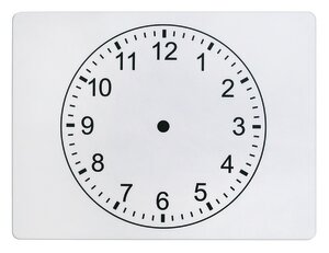 Pacon® Clockface Double-Sided Dry Erase Boards