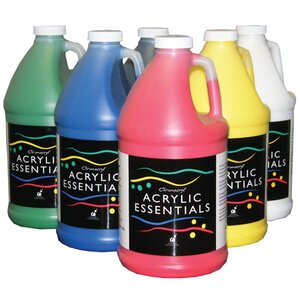 Chromacryl® Acrylic Essentials - 6 Half Gallon Set (Primary)