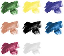 AMACO® Semi-Moist Underglaze Decorating Colors No. 108 Set