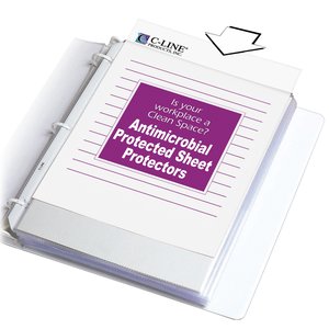 C-Line® Sheet Protectors with Antimicrobial Protection