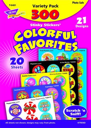 Trend Stinky Stickers® Extra Value Pack: Colorful Favorites