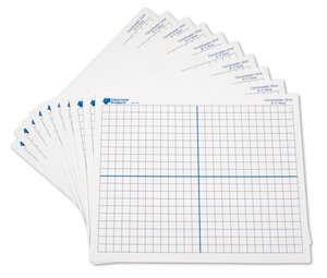Double-Sided X-Y Axis Dry Erase Mats