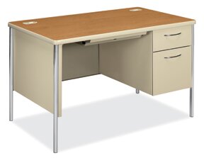 HON Mentor™ Series Steel Desks Single Pedestal - 48