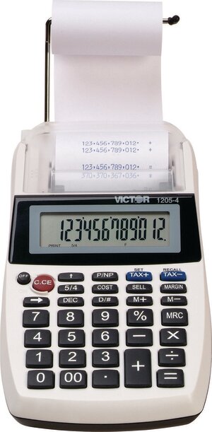 Victor 1205-3 Portable Printing Calculator