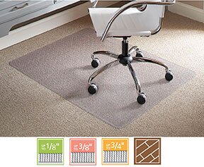 EverLife® Chairmats for Low Pile Carpet