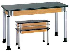Diversified Woodcrafts Adjustable Height Table