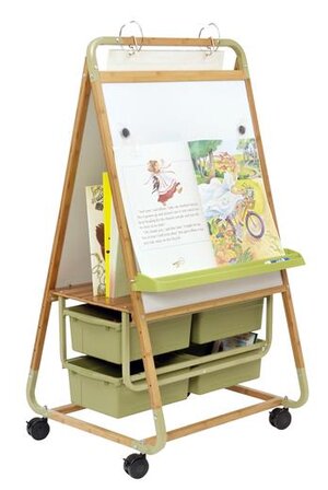 Double-Sided Bamboo Teaching Easel