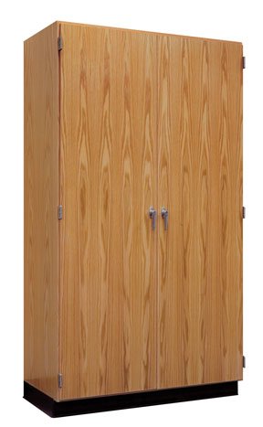 Tall Storage W/ Oak Veneer Doors