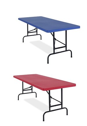 National Public Seating All American Colors Blow-Molded Folding Tables