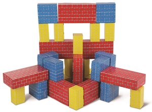 Cardboard Brick Blocks - Assorted Colors