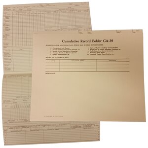 Pupil's Cumulative Record Folder