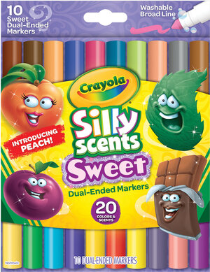 Crayola 20 Ct. Silly Scents Sweet & Stinky, Washable, Broad Line