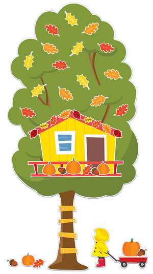 A Teachable Town Tree House Bulletin Board Set