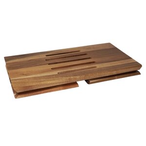 High Rise Portable Folding Acacia Wood Laptop Desk