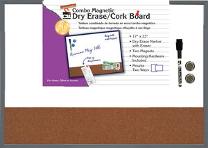 Dry Erase Board with Cork Strip