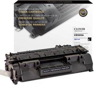 Clover Remanufactured Toner Cartridge for HP #05A, CE505A | Black