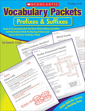 Vocabulary Packets: Prefixes and Suffixes