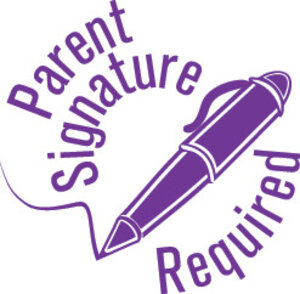 Pre-inked Parent Signature Stamp