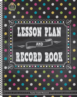 Chalkboard Brights Dots Lesson Plan and Record Book