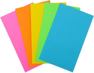 Multi-Colored Index Cards