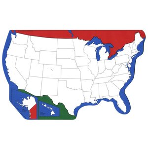 United States Map Notepad