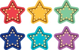 Spot On® Floor Markers Marquee Stars - 4