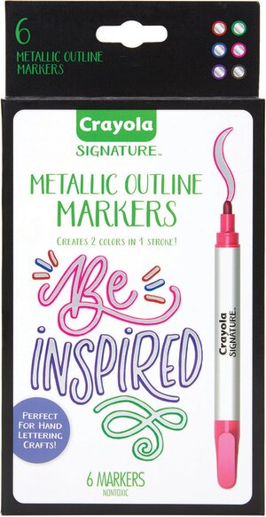 Crayola® Signature Metallic Outline Paint Markers