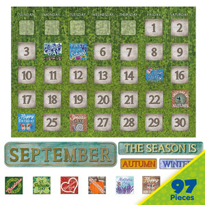Curiosity Garden Calendar Bulletin Board Set