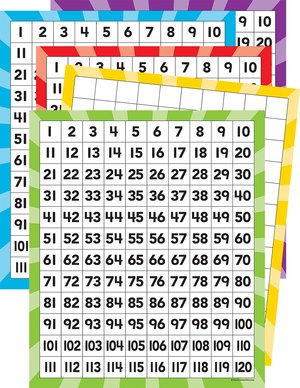 120 Number Boards Assortment