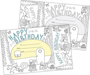 Color Me! Happy Birthday Awards and Bookmarks