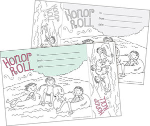 Color Me! Honor Roll Awards and Bookmarks Set