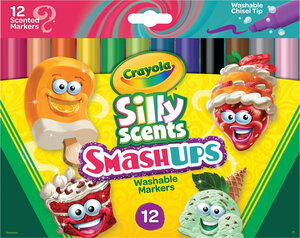 Crayola Wedge Tip Silly Scents Smash Ups Washable Markers