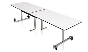 KI Uniframe® Rollaway Cafeteria Tables Without Seating, Black Frame