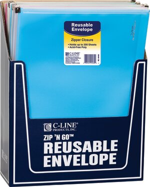 C-Line® Zip 'N Go Reusable Poly Envelope