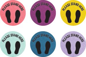 Vinyl Floor Markers-Please Stand Here