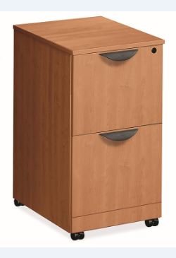 Office Source OS Laminate Collection 3 Drawer Mobile Pedestal and 2 Drawer Mobile Pedestal