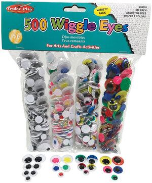 Black and White Wiggle Eye Craft Supplies