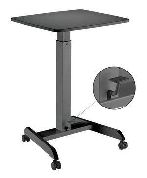 Mobile Height Adjustable Sit Stand Desk