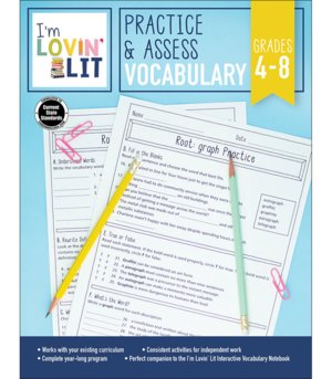 I’m Lovin’ Lit Interactive Vocabulary Notebook, Grades 4-8