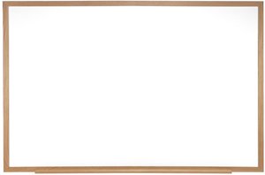 Ghent Traditional Porcelain Magnetic Whiteboards with Wood Frame