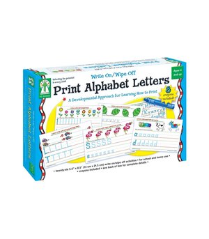 Write-On/Wipe-Off Print Alphabet Letters Manipulative